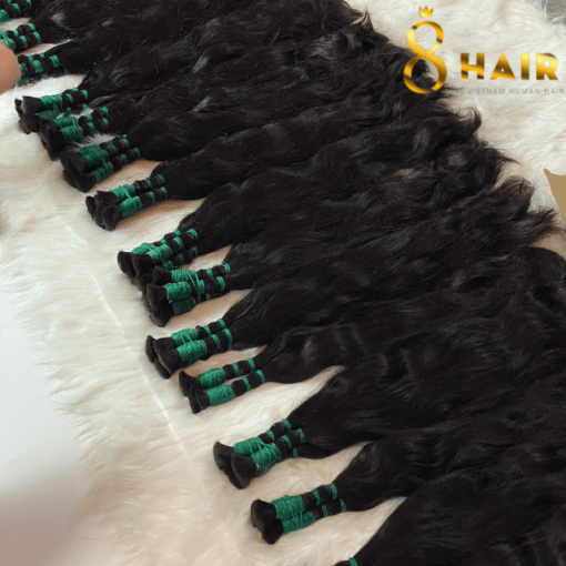 Bulk Hair Indian Wavy Double Platinum Material