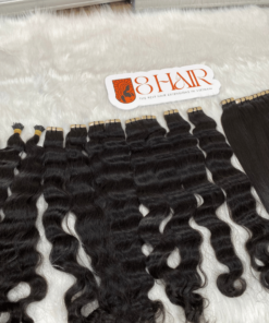 Natural Wavy Normal Tape in Hair Extensions Natural Black Color