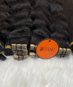 Natural Wavy Normal Tape in Hair Extensions Natural Black Color