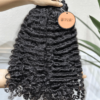 Raw Burmese Curly Hair Bundles Natural Black Color