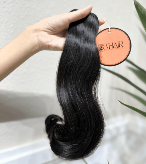 Remy Blunt Tip Hair Bundles Natural Black Color