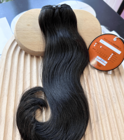 Remy Blunt Tip Hair Bundles Natural Black Color