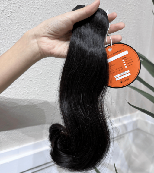 Remy Blunt Tip Hair Bundles Natural Black Color