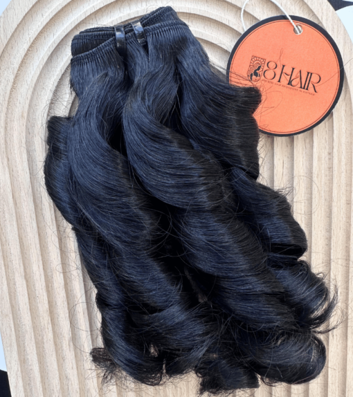 Remy Curly 6R Hair Bundles Natural Black Color