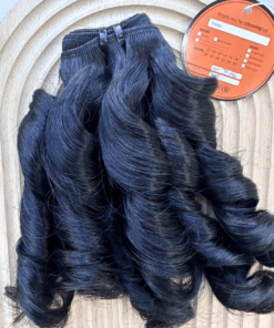 Remy Curly 6R Hair Bundles Natural Black Color