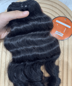 Remy Fancy Curly Hair Bundles Natural Black Color