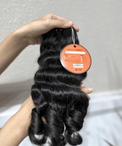 Remy Fancy Curly Hair Bundles Natural Black Color