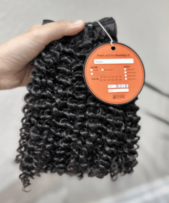 Remy Kinky Curly Hair Bundles Natural Black Color