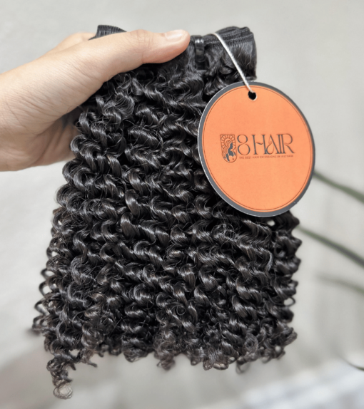 Remy Kinky Curly Hair Bundles Natural Black Color