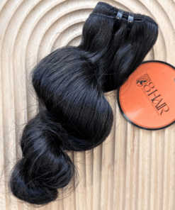 Remy Loose Curly Hair Bundles Natural Black Color