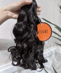 Remy Natural Wavy Hair Bundles Natural Black Color