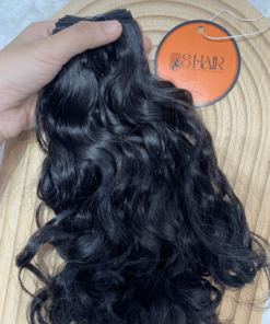 Remy Natural Wavy Hair Bundles Natural Black Color