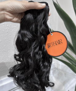 Remy Natural Wavy Hair Bundles Natural Black Color