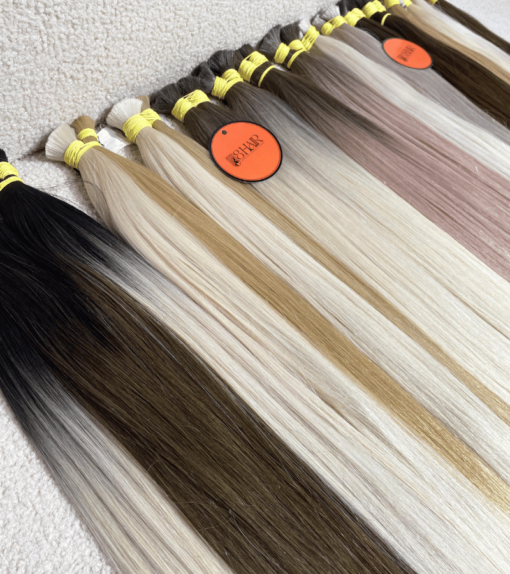 Straight Bulk Hair Extensions #27/60A Color