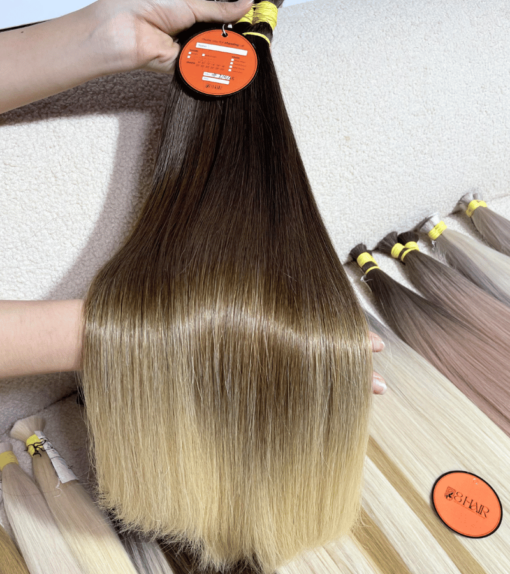 Straight Bulk Hair Extensions #2/4/15 Color