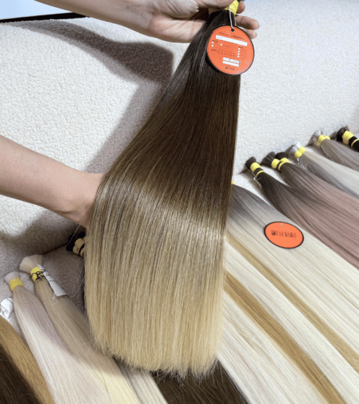 Straight Bulk Hair Extensions #2/4/15 Color