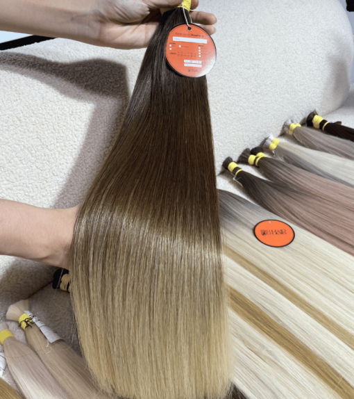 Straight Bulk Hair Extensions #2/4/15 Color