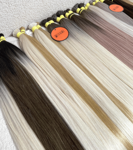 Straight Bulk Hair Extensions #AB Color