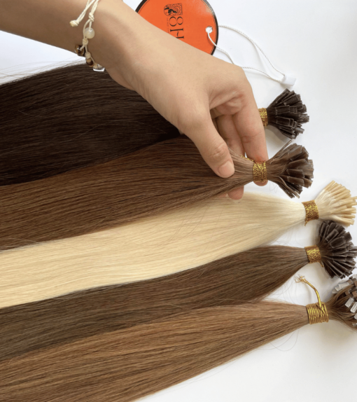 Straight Flat Tip Hair Extensions #6 Color