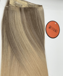 Straight Halo Hair Extensions Golden Blonde Mixed Color