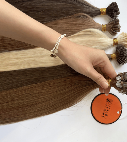 Straight Micro Ring Hair Extensions #5 Color