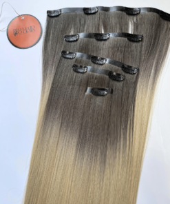 Straight Seamless Clip in Hair Extensions #AB Color