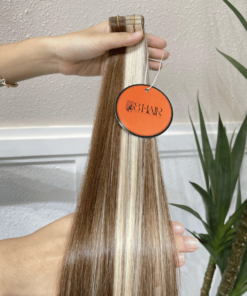 Straight Stitched Tape in Hair Extensions Scandivanian Color