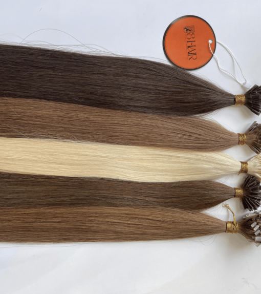 Straight V Tip Hair Extensions #4 Color