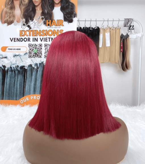 Ready To Ship Cheap Human Hair Lace Closure 4x4 Inches Wigs C10 Color Bone Straight Hair