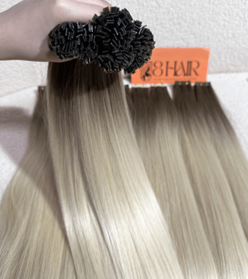 Straight Flat Tip Hair Extensions SB Color