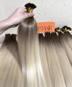 Straight I Tip Hair Extensions SB Color