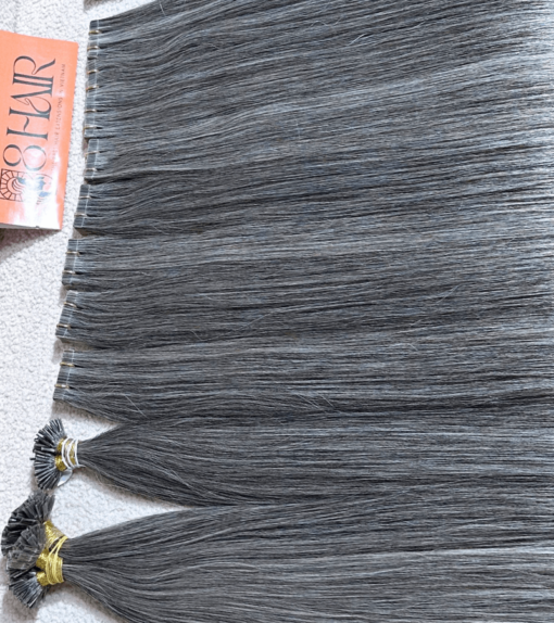 Straight Tape in Hair Extensions Black #613 Mix Color