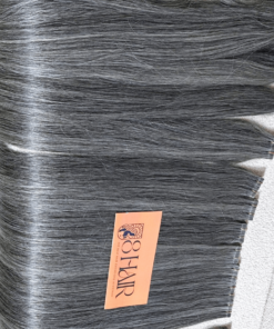 Straight Tape in Hair Extensions Black #613 Mix Color