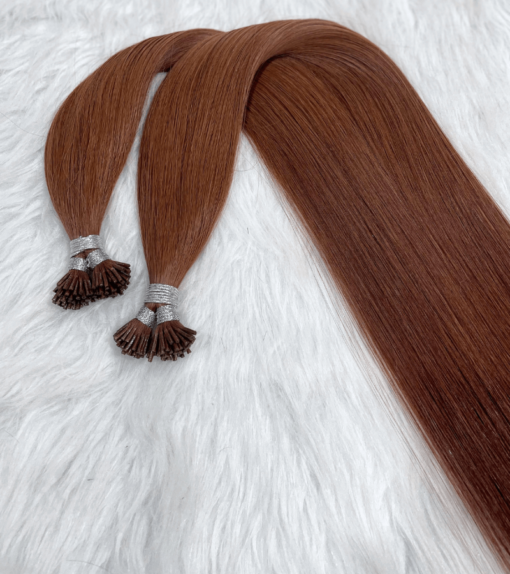 Straight I Tip Hair Extensions #33 Color