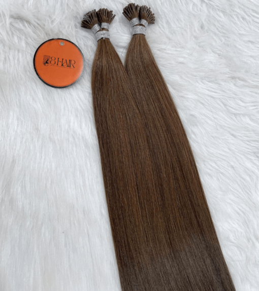 Straight I Tip Hair Extensions #4 Color