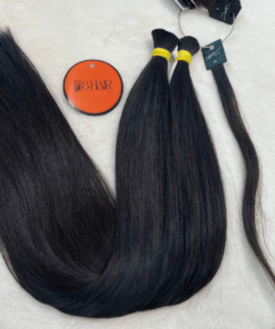 Straight Bulk Hair Extensions #1B Color