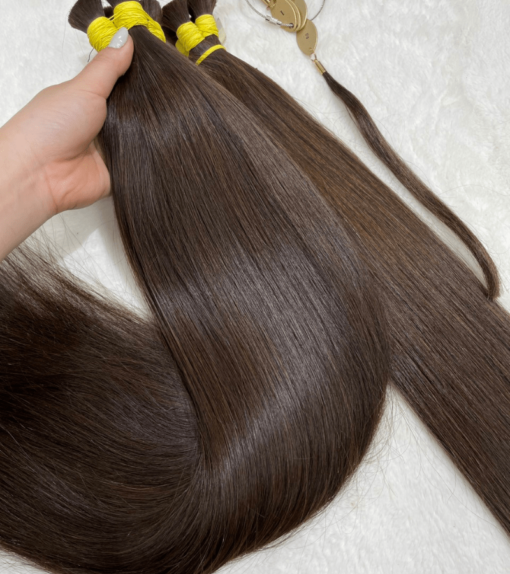 Straight Bulk Hair Extensions #2 Color