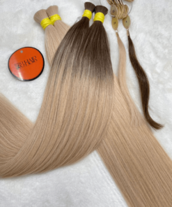 Straight Bulk Hair Extensions #24/4 Color