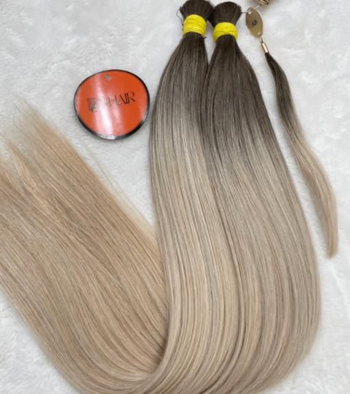 Straight Bulk Hair Extensions #AB Color